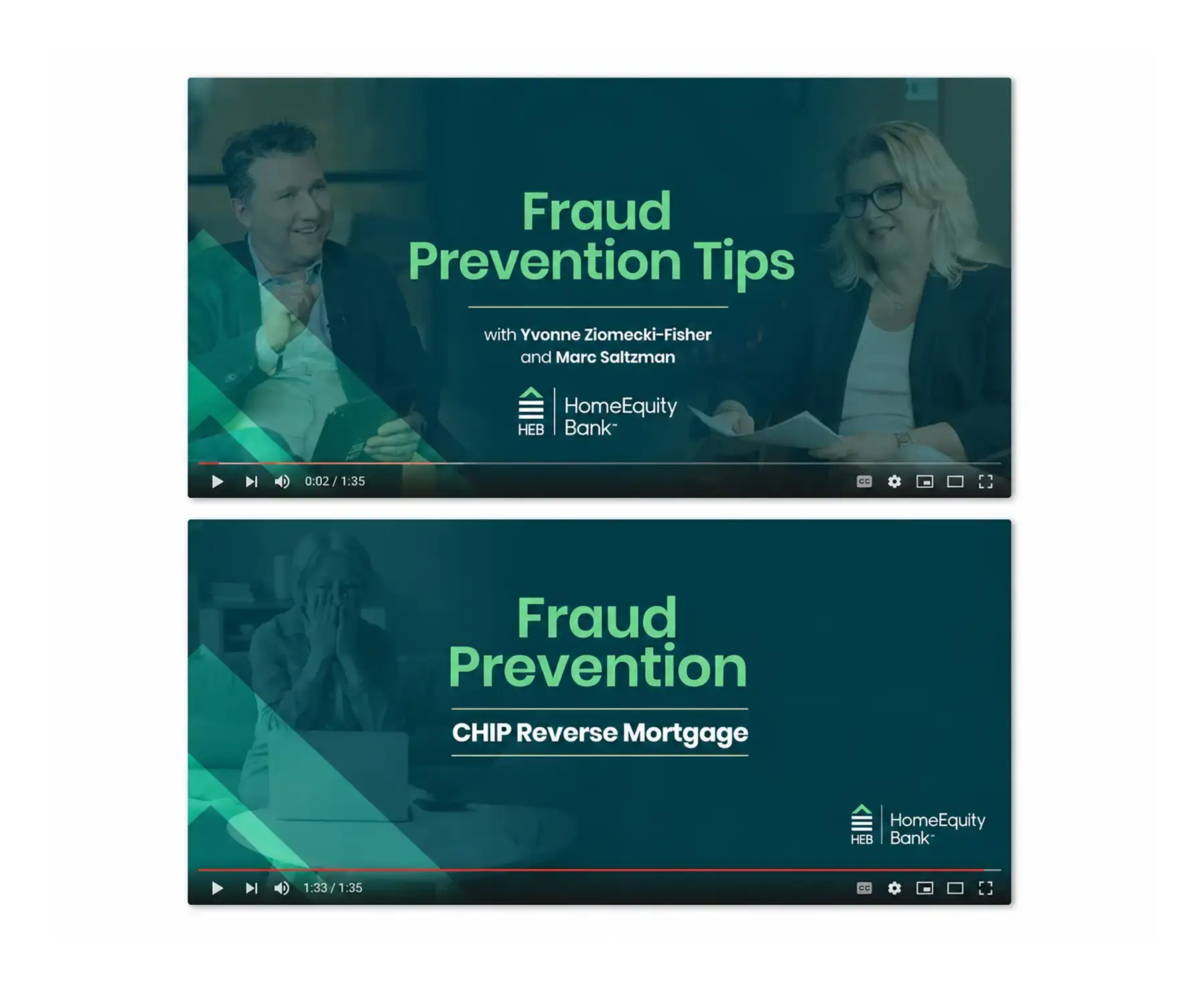 HomeEquity Bank video thumbnail and digital campaign design