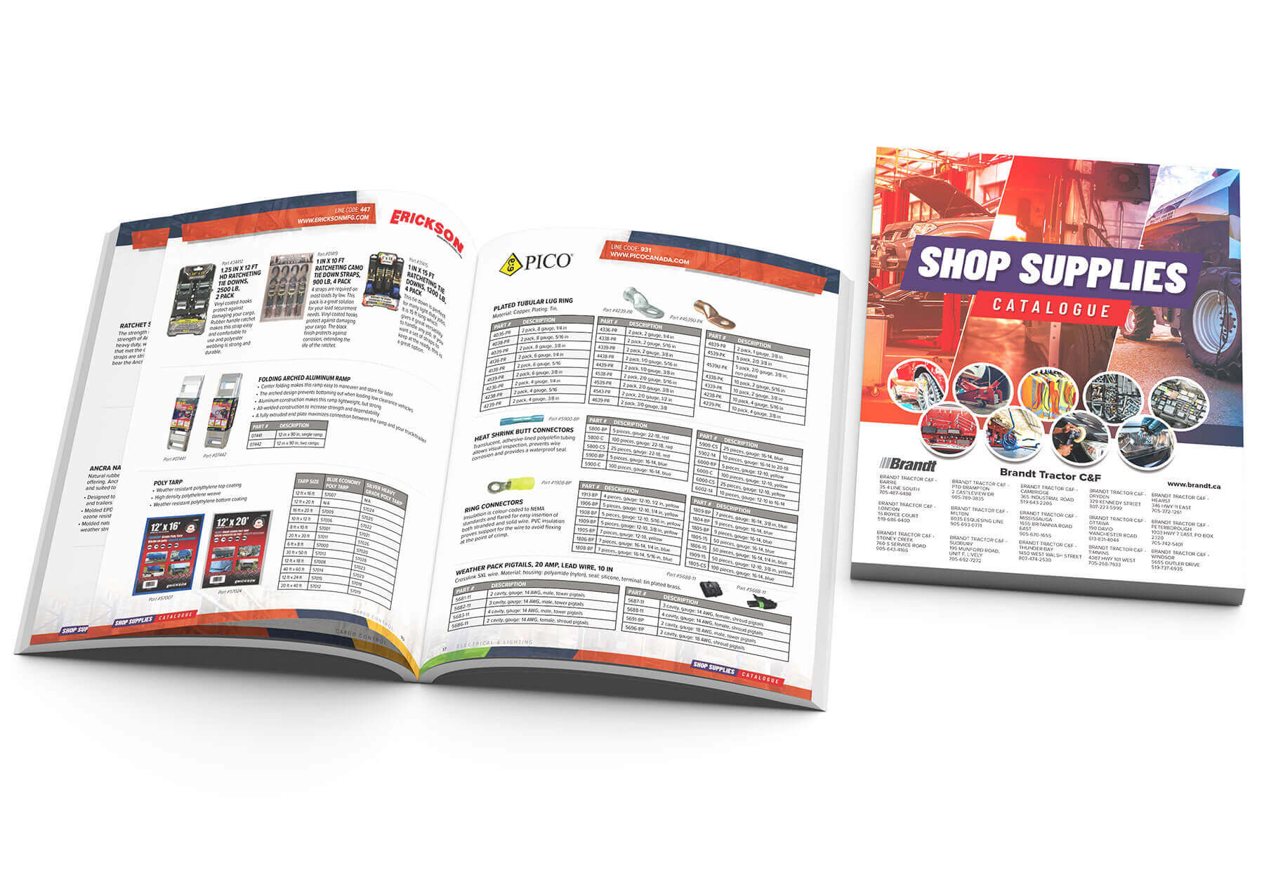 Modern Sales Co-op product catalogue design