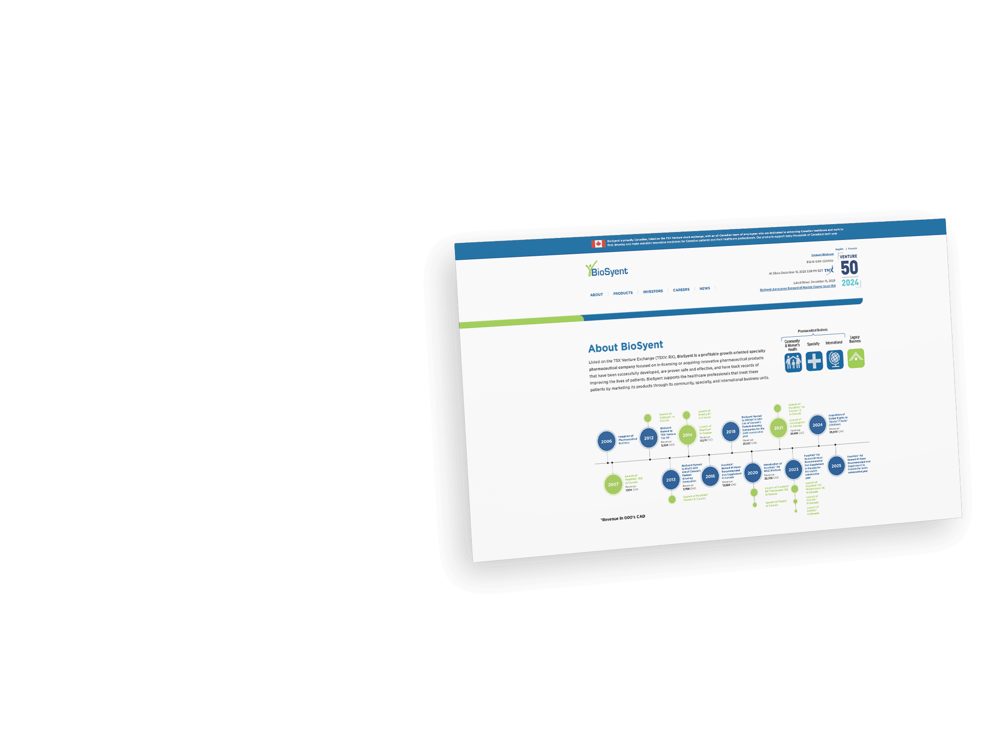 Bottom Website Screen