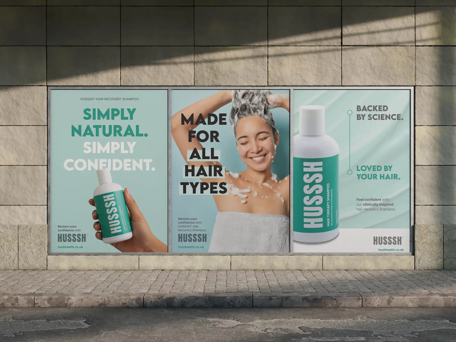 HUSSSH Health UK Outdoor Posters design work