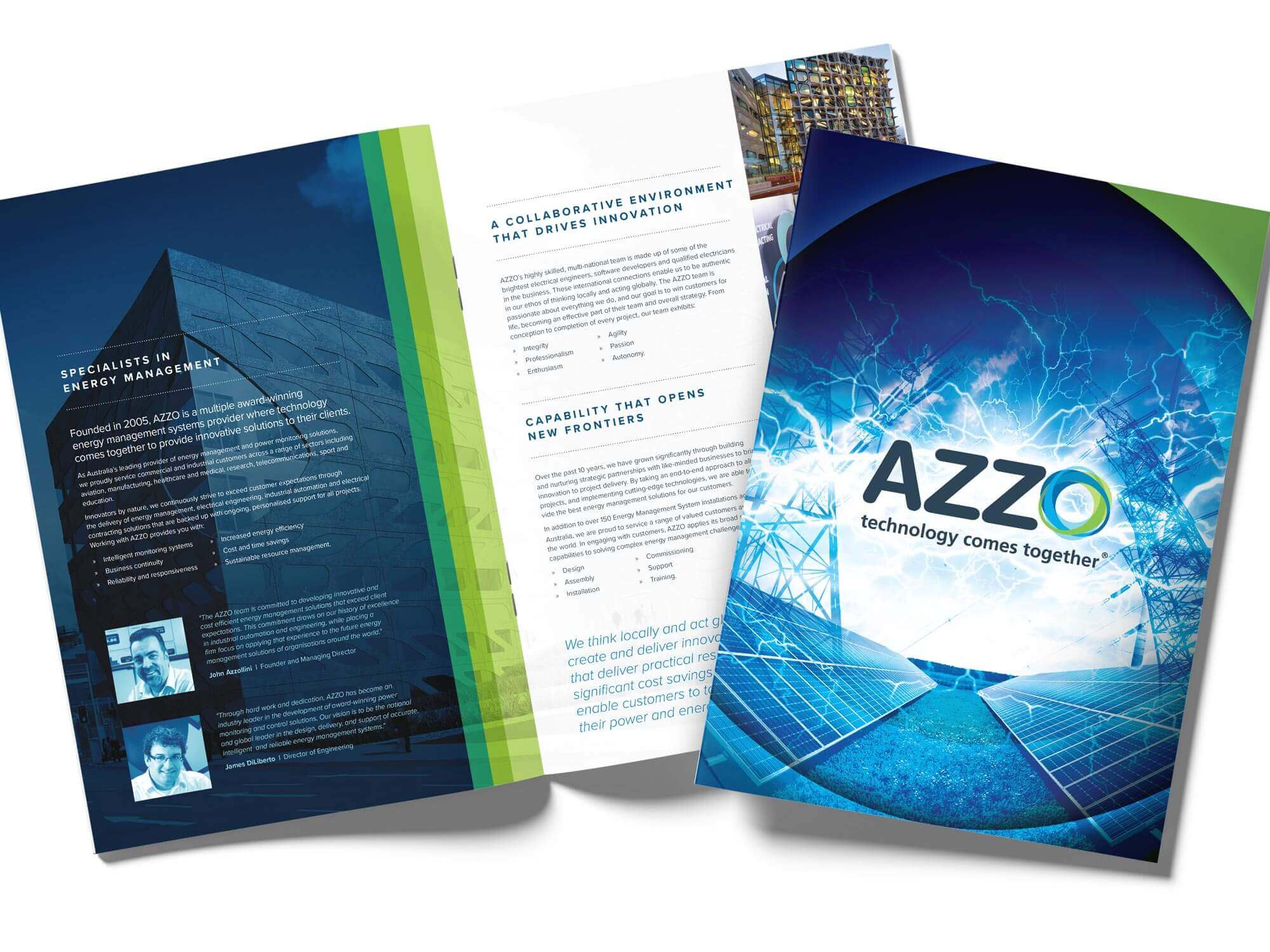 AZZO Corporate Pitch Deck design work