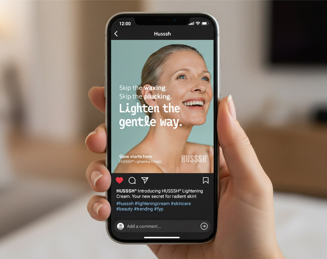 HUSSSH Health Social Media Campaign design work