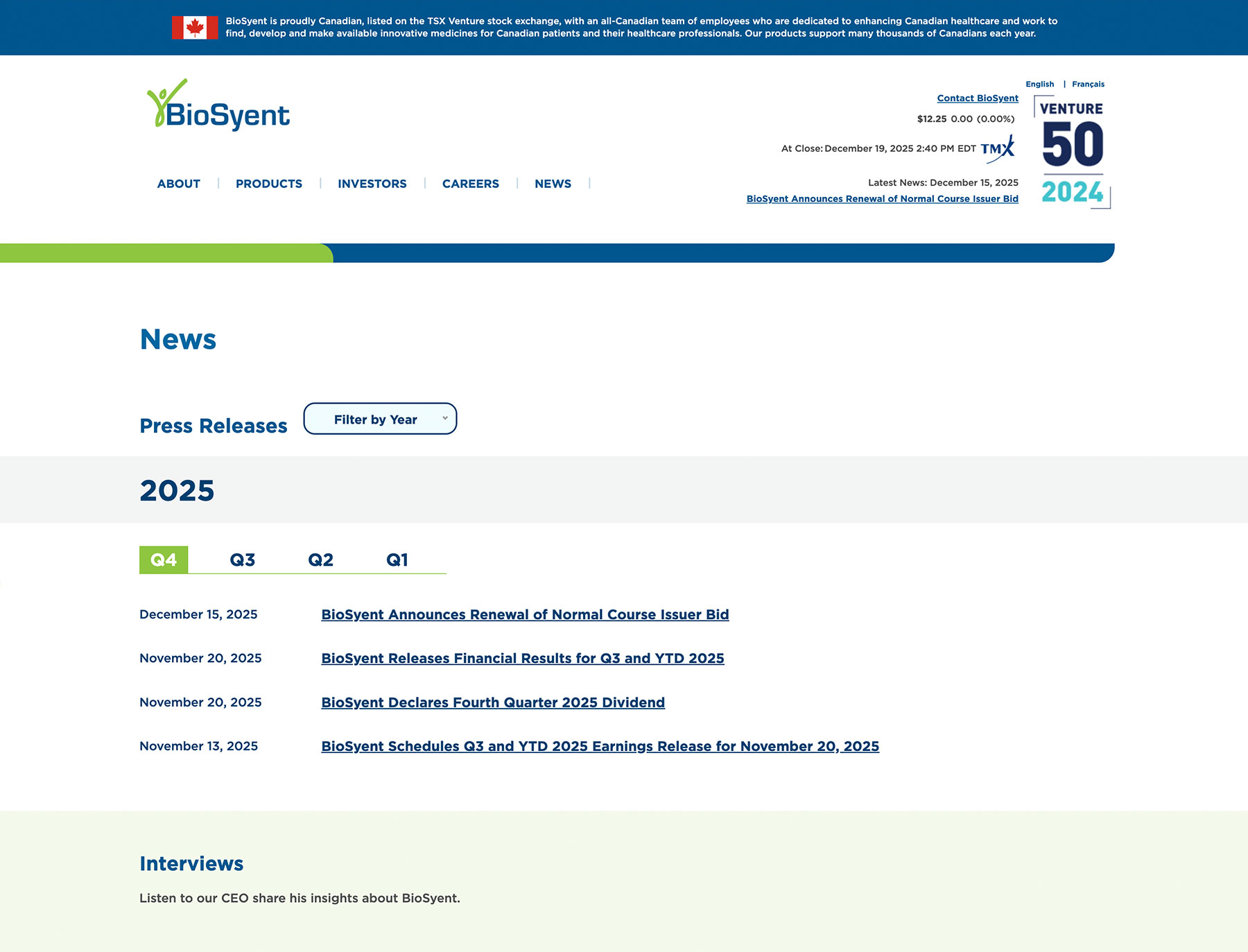 ecommerce product website